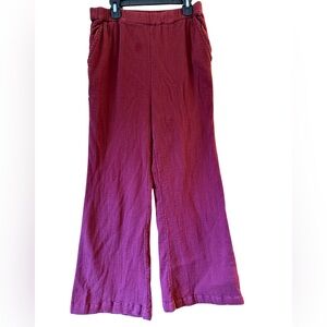 Free People wide legged cotton pants